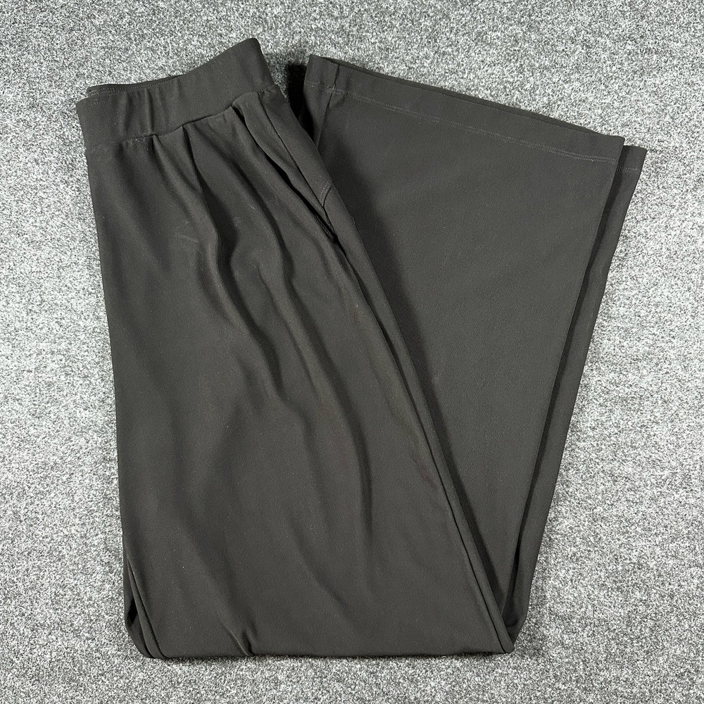 Halara Black Wide Leg Flowy Pants Women Size Medium Elastic Waist Pockets M